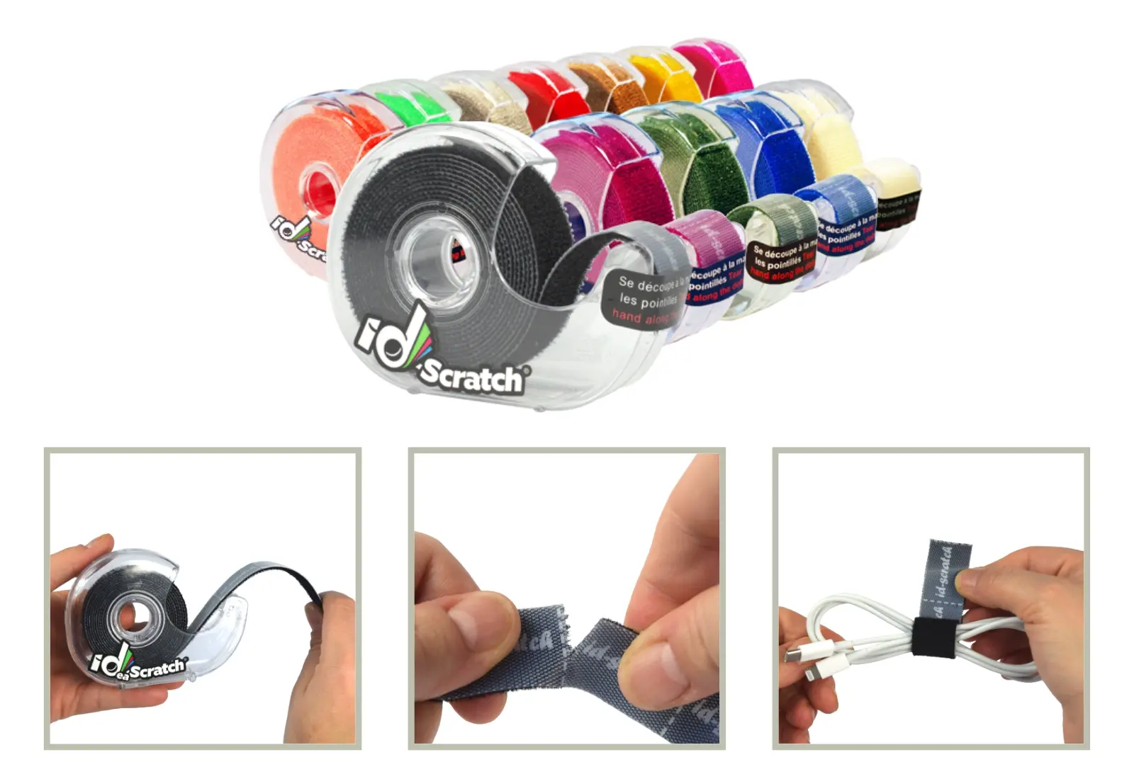 IDSCRATCH - cable ties Scratch strip and hook and loop tape for